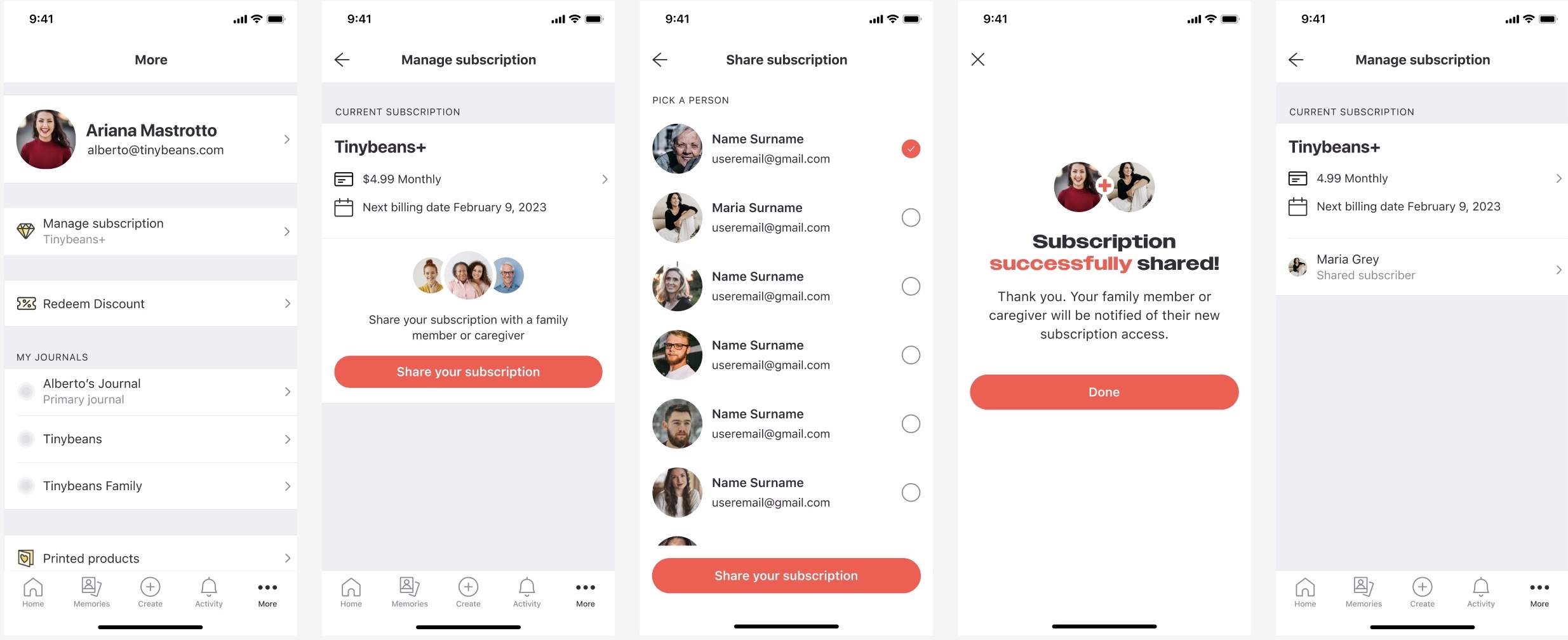 Share Subscription